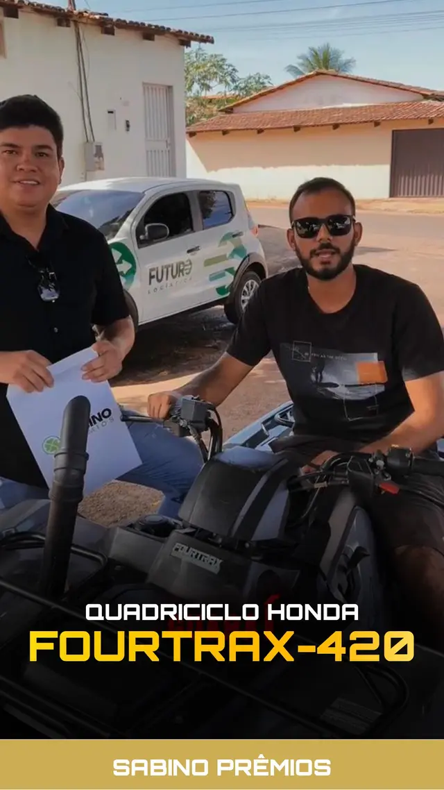 Ganhador Honda FourTrax 420.